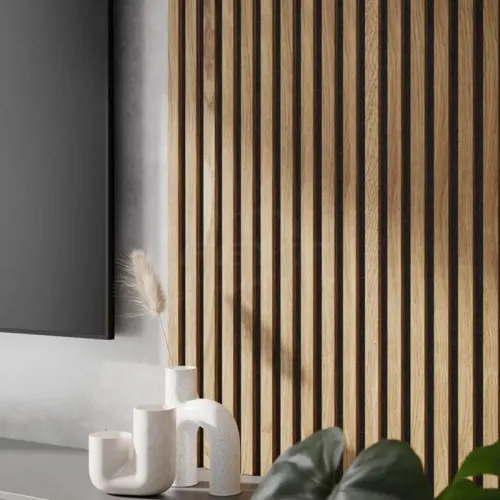 Luxury 3-side Akupanle Wood Slat Acoustic Wall Panels