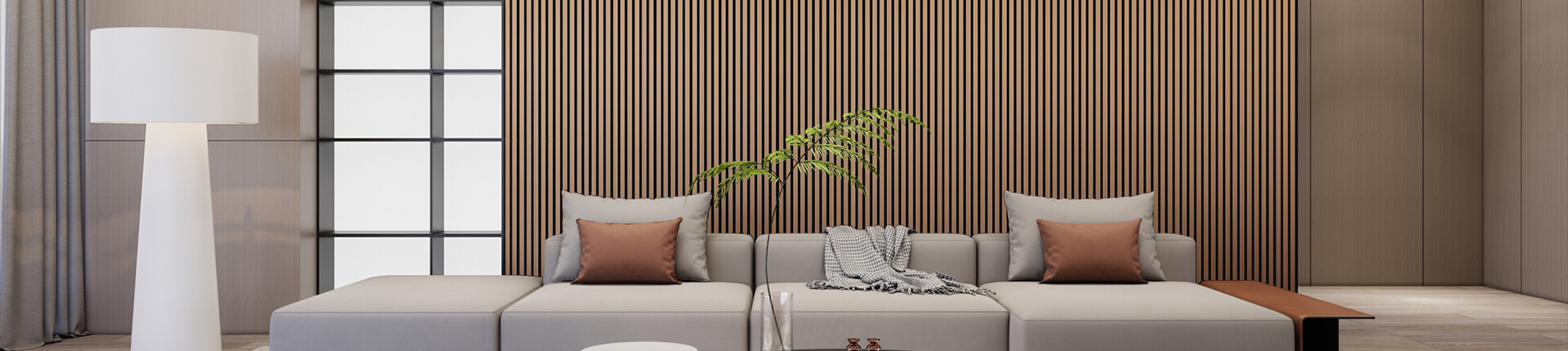 Classical Wood Slat Acoustic Panles